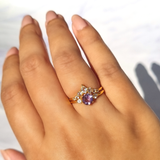 Selene Lavender Amethyst Ring Set in 18k Gold Vermeil