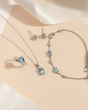 Essential Blue Topaz Jewellery Set in Sterling Silver