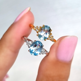 Sky Blue Topaz Ring in 18k Gold Vermeil
