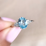 Sky Blue Topaz Ring in Sterling Silver