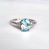 Sky Blue Topaz Ring in Sterling Silver