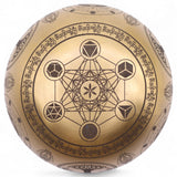 Pure Brass Etched Buddha Singing Bowls Set of 4 Meditation Sound Bowls