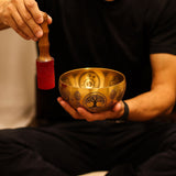 Pure Brass Etched Buddha Singing Bowls Set of 4 Meditation Sound Bowls
