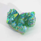 Medium Enhanced Quartz - Aura Green Flame Quartz