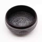 Earth Powder Singing Bowl - Om Five Buddha - 16cm