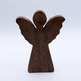Medium Mango Wood Angel - Gold Decor