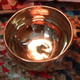 Small Shining Bell-Metal Handmade Singing Bowl (approx 550g) -13cm