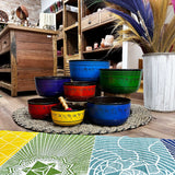 Large Chakra Set of Seven Singing Bowls (19.5-35cm)