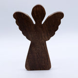 Large Mango Wood Angel - Gold Decor