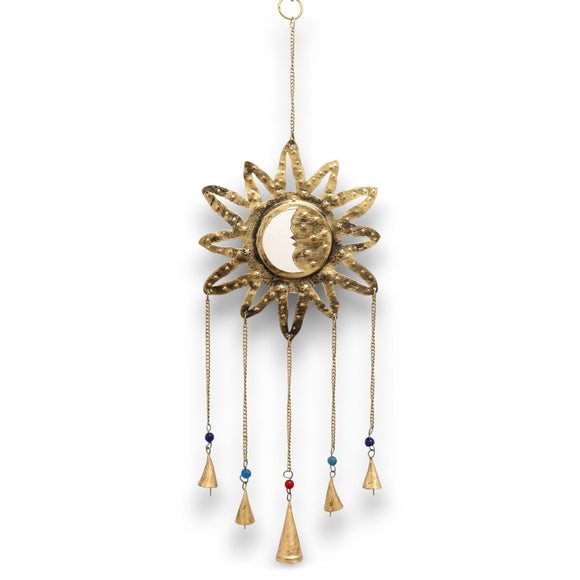 Indian Chimes - Sun Moon Sm Mirror 5 Bells