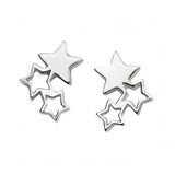 Sterling Silver Triple Star Stud Earrings — Beginnings