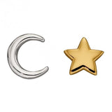 Beginnings Silver Moon & Star Stud Earrings