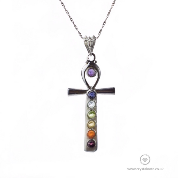 Ankh Chakra Pendant Crystal Note