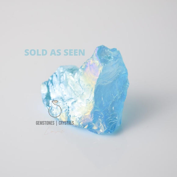 Aqua Aura Blue Quartz Rough 2