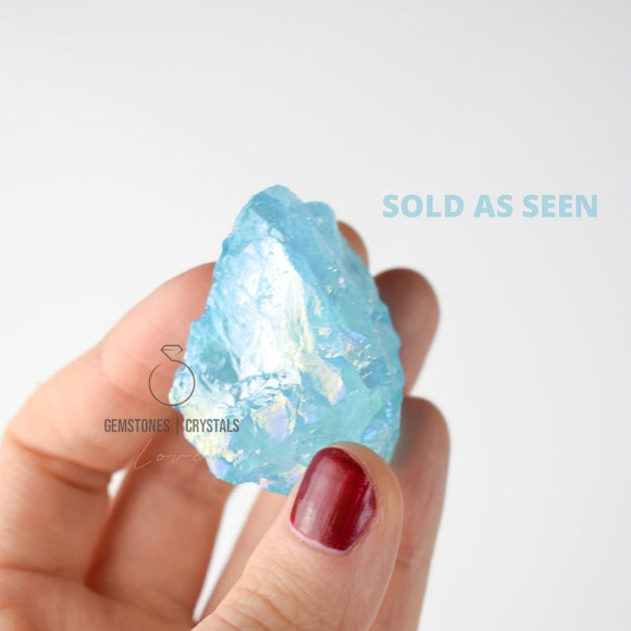 Aqua Aura Blue Quartz Rough 4