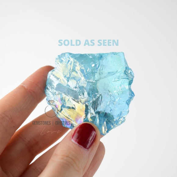 Aqua Aura Blue Quartz Rough 8
