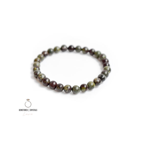 Dragon Blood Small Bead Gemstone Bracelet