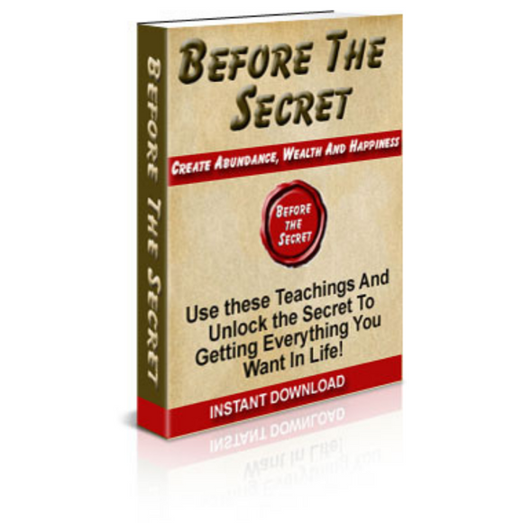 Before The Secret Ebook (Instant Download)
