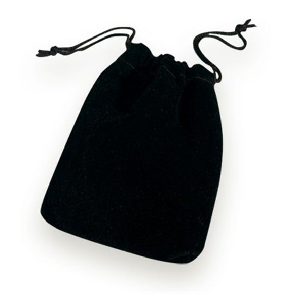 Black Drawstring Pouch Large