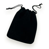Black Drawstring Pouch Large