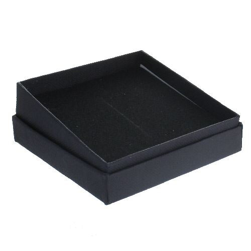Black Gift Box with Foam Insert Flat Square