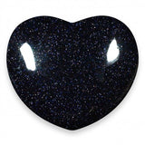 Blue Goldstone Gemstone Heart Large