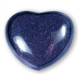 Blue Goldstone Gemstone Heart Large