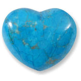 Blue Howlite Gemstone Heart Large