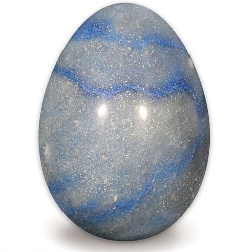 Blue Quartz Gemstone Egg