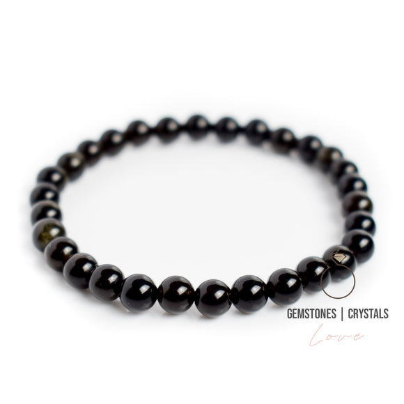 Gold Sheen Obsidian 6mm