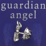 Guardian Angel Pin With Clear Swarovski Crystal