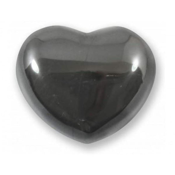 Hematite Gemstone Heart Large