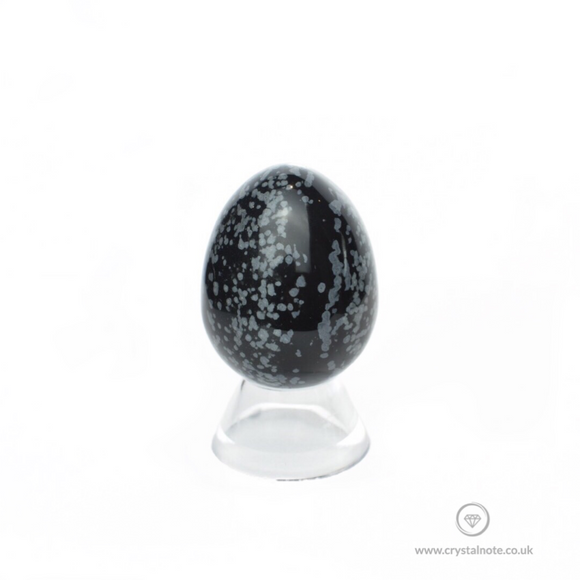 Snowflake Obsidian Crystal Egg