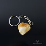 Citrine Tumblestone Keyring