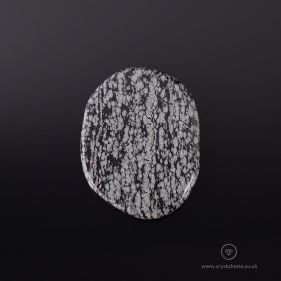 Snowflake Obsidian Palm Stone