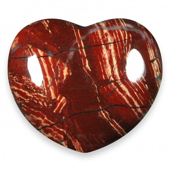 Jasper Snakeskin Gemstone Heart Large