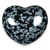 Obsidian Snowflake Gemstone Heart Large