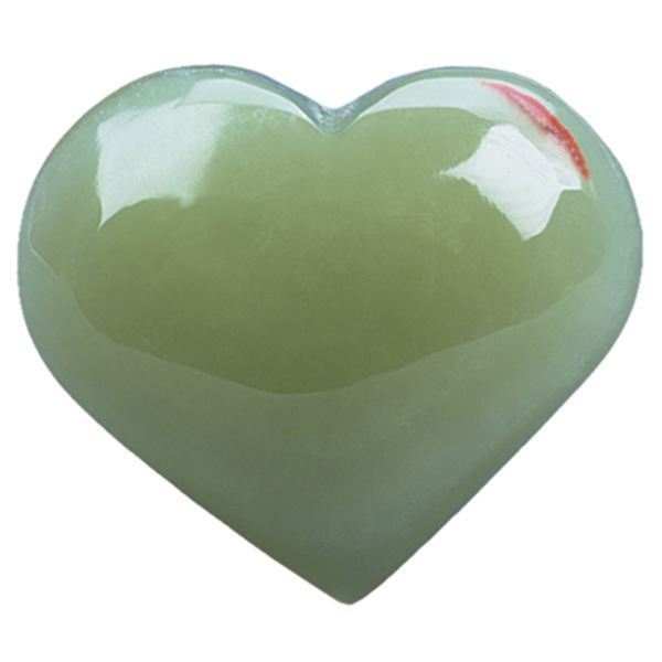 Green Onyx Gemstone Heart Large