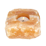 Orange Calcite Crystal Tealight Holder