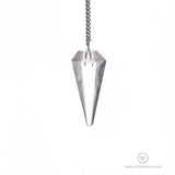 Quartz Faceted Cone Pendulum Crystal Note