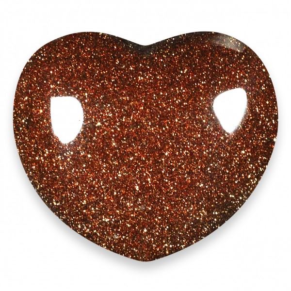 Red Goldstone Gemstone Heart Large
