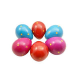 Red Soapstone Egg with Yellow Polkadots in Gift Box and Free Stand