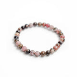 Rhodochrosite Small Bead Gemstone Bracelet