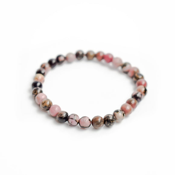 Rhodochrosite bracelet 6mm