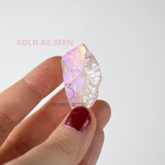 Rose Quartz Aura Rough 2