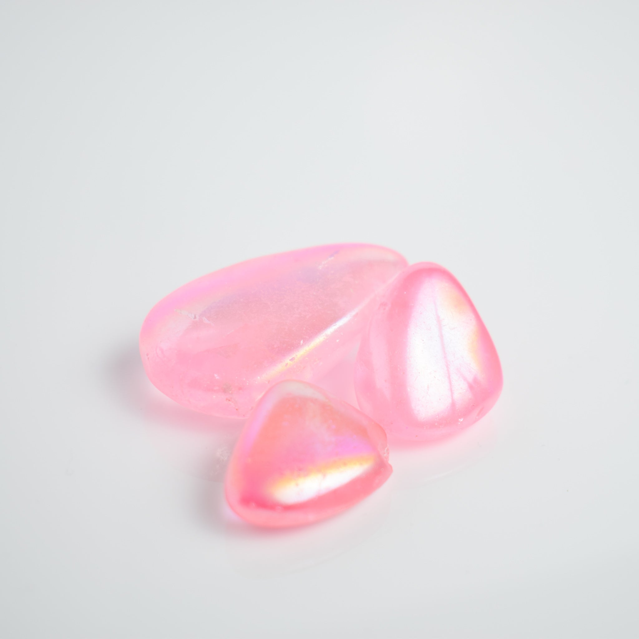 Rose Quartz Aura Tumblestone 2