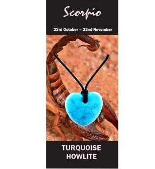 Scorpio Natural Jewellery Heart Necklace