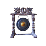 Small Healing Gong in Stand - 25cm - Black