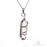 Smokey Quartz Point Spiral Pendant Crystal Note