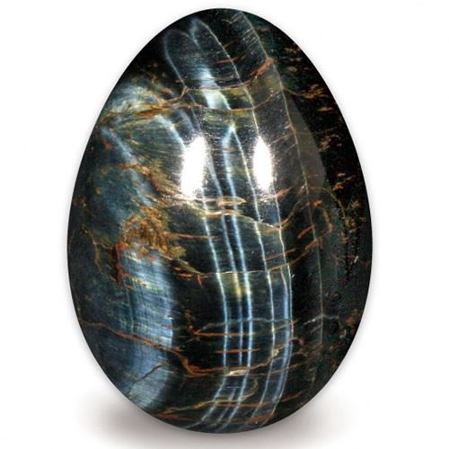 Tiger’s Eye Blue Gemstone Egg